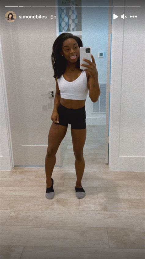 Simone Biles Reveals Her Killer Abs In A Crop Top In A Brand New ...