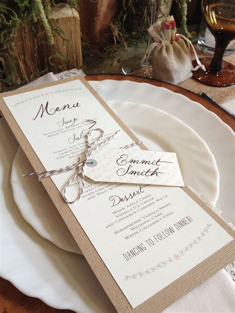 60 Ideas Of Wedding Menu Design, Copy This (med billeder) | Bryllupsmenu, Bryllup menu ...