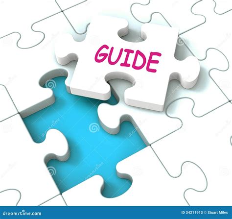 Guide Puzzle Shows Consulting Guidance Guideline And Guiding Stock ...