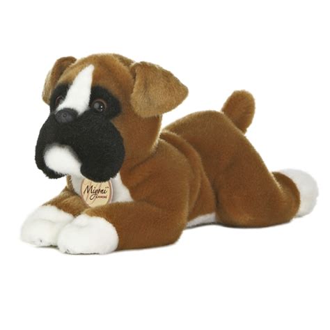 Realistic Stuffed Boxer 11 Inch Plush Dog By Aurora