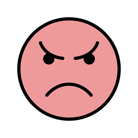 Angry Emoticon Vector Icon 380997 Vector Art at Vecteezy