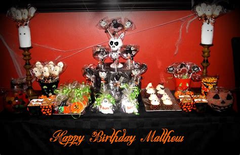 A FABULOUS Candy Buffet Table for Halloween! Made by Sandie-Cake-Pop Passionista | Candy buffet ...