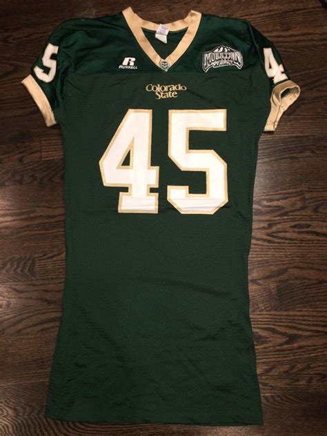 Game Worn Colorado State Rams Football Jersey Used #45 Size L – D1Jerseys