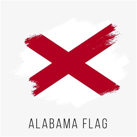 USA State Alabama Grunge Vector Flag Design Template 18811283 Vector ...