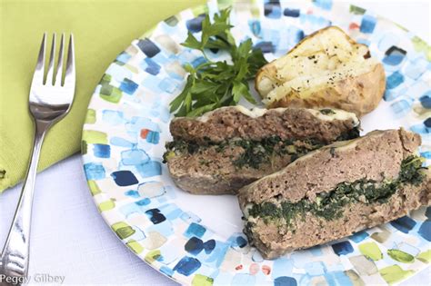 Spinach and Cheese Stuffed Meatloaf - Spiced Peach Blog