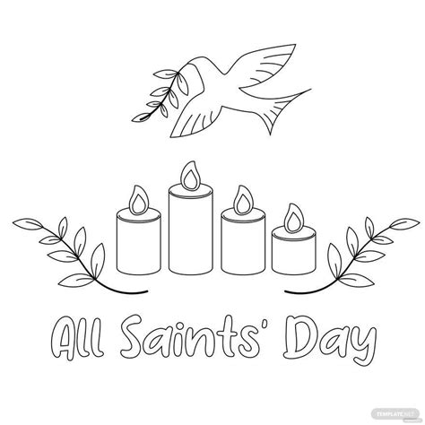 Free Printable All Saints Day Coloring Pages - prntbl ...