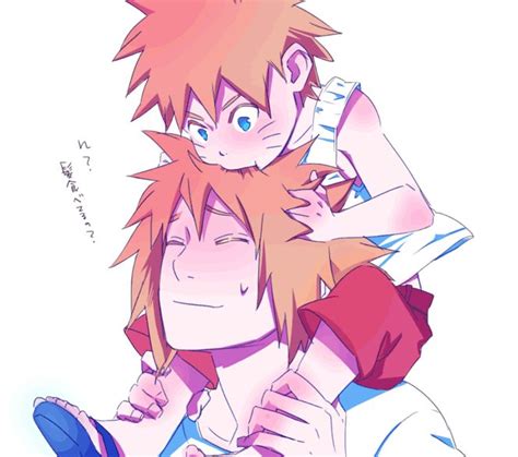 Minato & Naruto ^_^ - Minato Namikaze Fan Art (28396193) - Fanpop