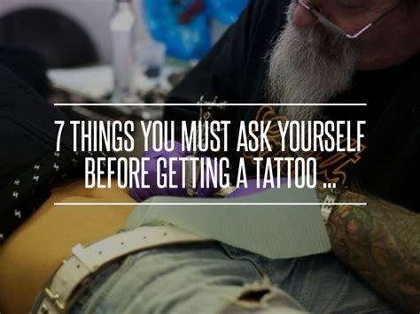 7 Things You Must Ask Yourself before Getting a Tattoo ... | Get a ...