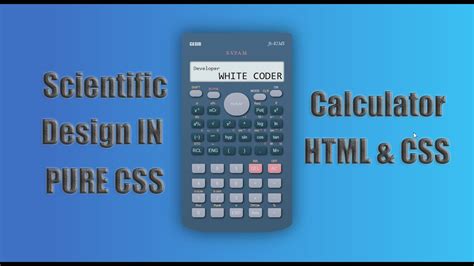 How to Create a ||Scientific Calculator|| Design in |HTML+CSS| - YouTube