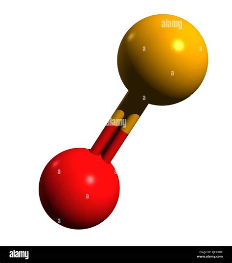 3D image of Nitric oxide skeletal formula - molecular chemical structure of nitrogen monoxide ...