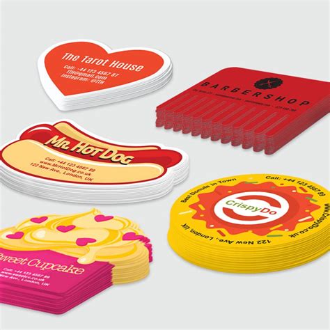 Custom Shape Business Cards, UK | Printtrio Best Price