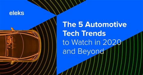 The 5 Automotive Trends to Watch in 2020 and Beyond | ELEKS: Enterprise ...