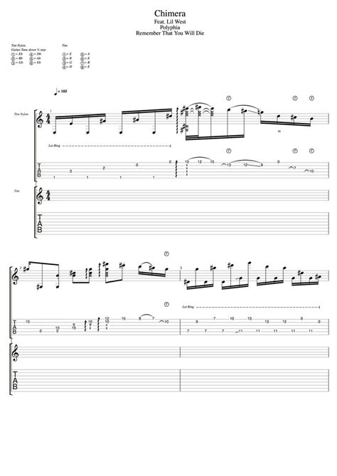 Chimera Tim Henson Part Only Chords & Tabs - Polyphia