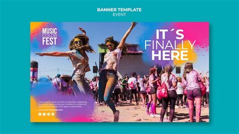 Free PSD | Music festival banner template