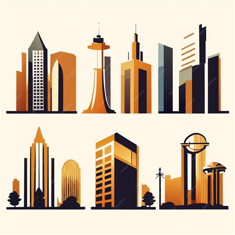 Premium Vector | City buildings vector graphic for designers