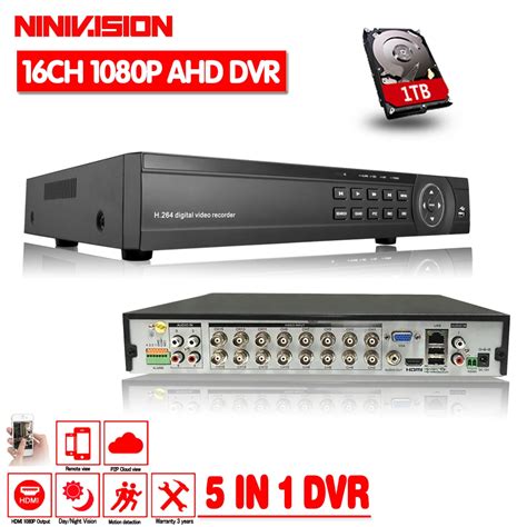 CCTV DVR 16CH Digital Video Recorder AHD 16 Channel AHD H 1080P Hybrid input Home Security 1080P ...