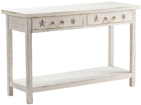 Crestview Collection Seaside White Coastal Console Table | Factory ...