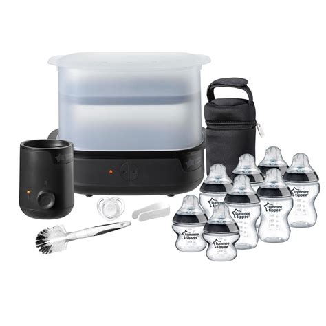 Tommee Tippee Closer To Nature Essentials Kit (Black) Includes Steriliser, Bottles & Teats | Buy ...