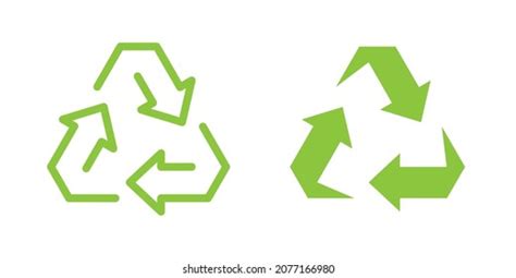 Recycle Icon Logo Vector Green Color Stock Vector (Royalty Free) 2077166980 | Shutterstock