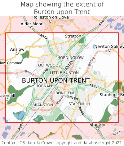 Where is Burton upon Trent? Burton upon Trent on a map