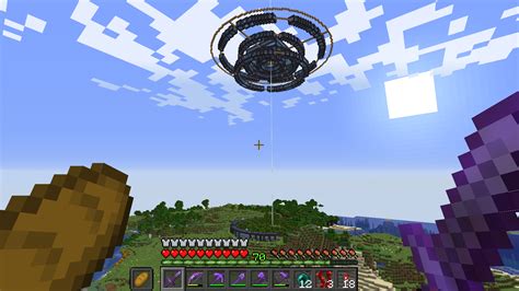 Rate my sky base. : r/Minecraft