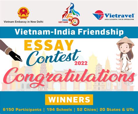 Results Declaration of Viet Nam India Friendship Essay Contest 2022 ...