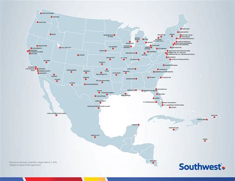 Southwest International Destinations Map - Map Of Europe And Asia