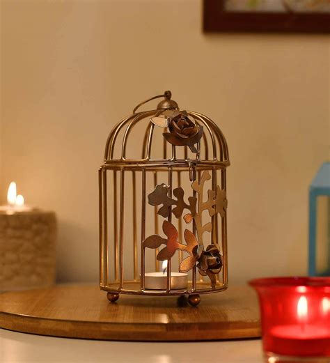 Buy Gold Metal Hanging Tea Light Holders at 52% OFF by Homesake | Pepperfry