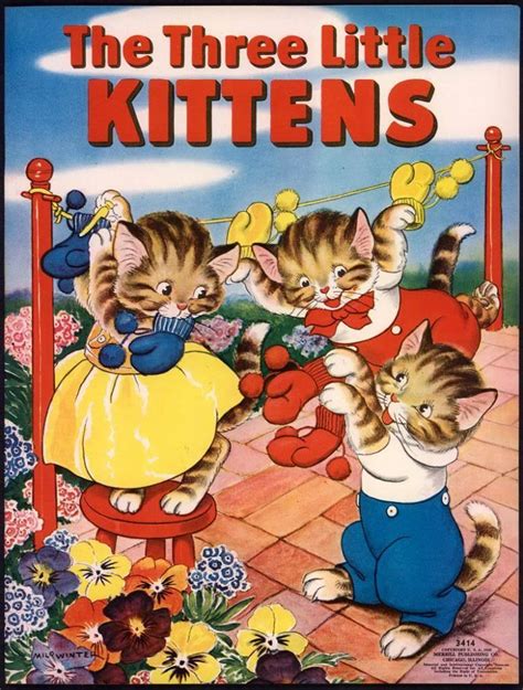 "The Three Little Kittens" Merrill 1939. Illus. Milo Winter | eBay | Little kittens, Kittens ...