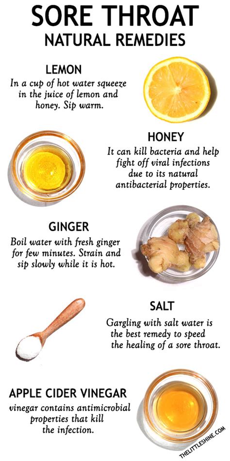 6 BEST NATURAL REMEDIES FOR SORE THROAT - The Little Shine