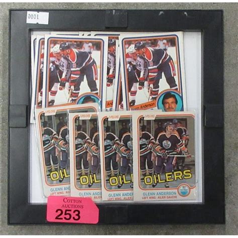 17 Glenn Anderson Oilers 1980s Hockey Cards