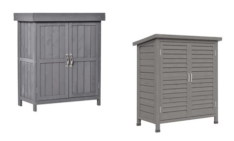 Up To 3% Off Outsunny Wooden Garden Storage Shed | Groupon