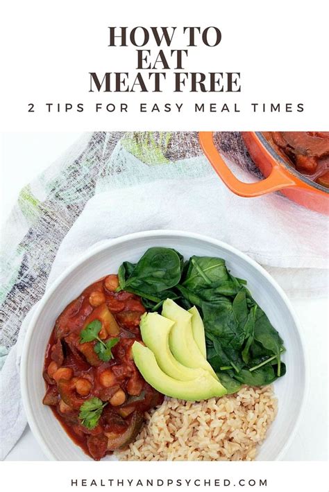 How to eat meat-free: 2 tips for easy meal times | Meat free, Meals without meat, Meal time