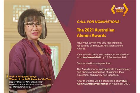 Call for Nominations: The 2021 Australian Alumni Awards