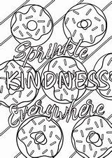 Sprinkle Kindness Everywhere Coloring Page By The Huss Bus Classroom sketch template
