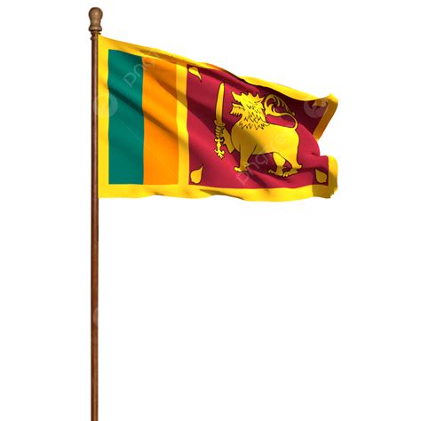 Sri Lanka Clipart Transparent PNG Hd, Sri Lanka Flag With Pole, Sri Lanka Flag With Pole Png ...