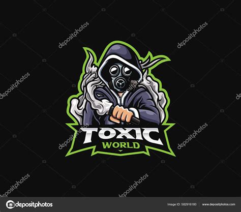 Toxic Mascot Logo Design Toxic World Vector Illustration Logo ...