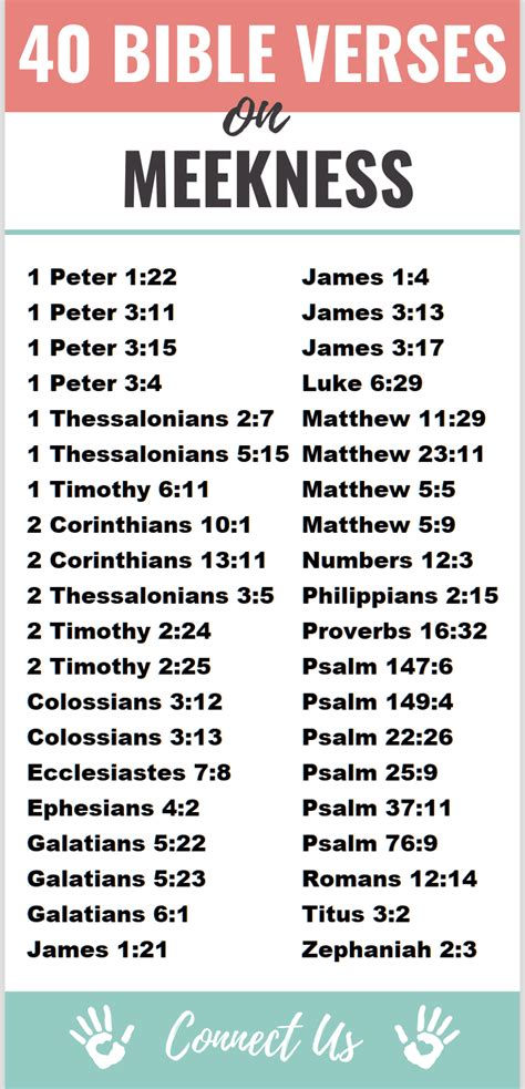 40 Important Bible Scriptures on Meekness – ConnectUS