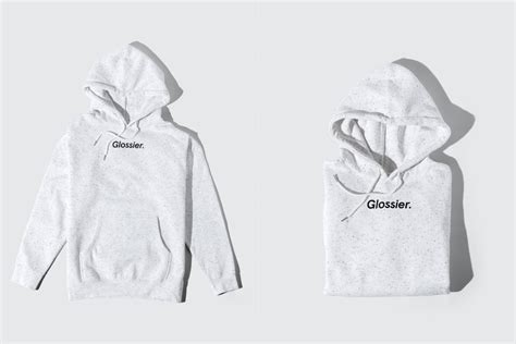 Glossier launches new white and grey Terrazzo hoodie