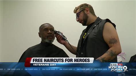 Free haircuts for heroes on Veterans Day