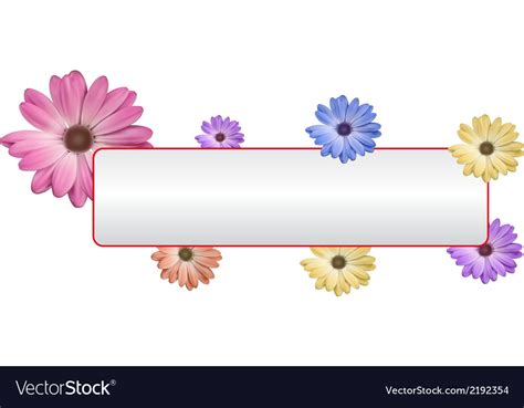 Flower banner Royalty Free Vector Image - VectorStock