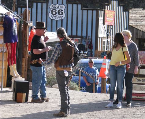 Except for gunfights, Oatman, Ariz., is a laid-back and welcoming place ...