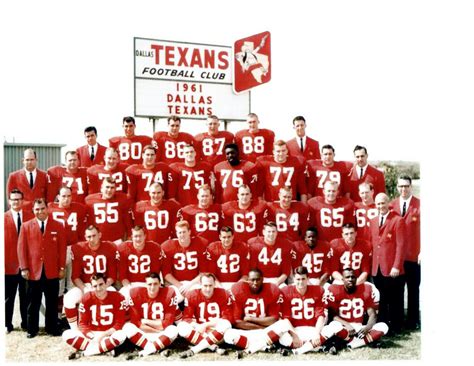 1961 DALLAS TEXANS 8X10 TEAM PHOTO AFL TEXAS FOOTBALL | eBay