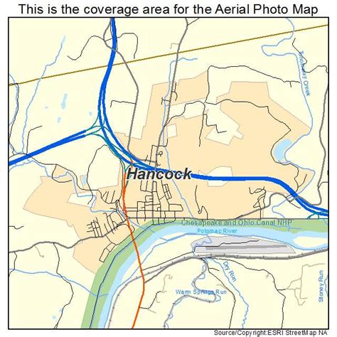 Aerial Photography Map of Hancock, MD Maryland