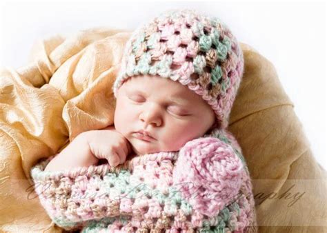 Crochet Baby Bunting with Hat Pattern - Petals to Picots