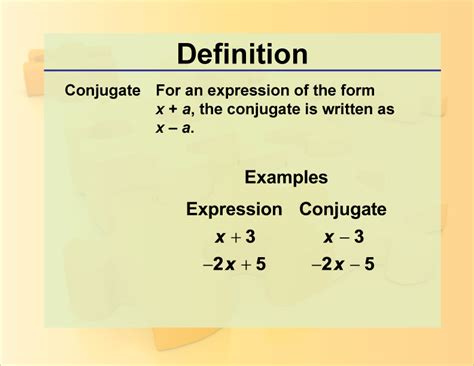 Definition--Conjugate | Media4Math