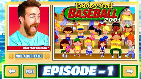 PLAYING BACKYARD BASEBALL IN 2023! - Backyard Baseball 2001 - Part 1 - YouTube