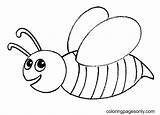 Bumble Bee For Kid Coloring Page  Free Printable Pages sketch template
