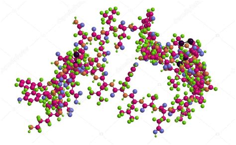 Molecular structure of insulin,3D rendering — Stock Photo © Raimund14 ...