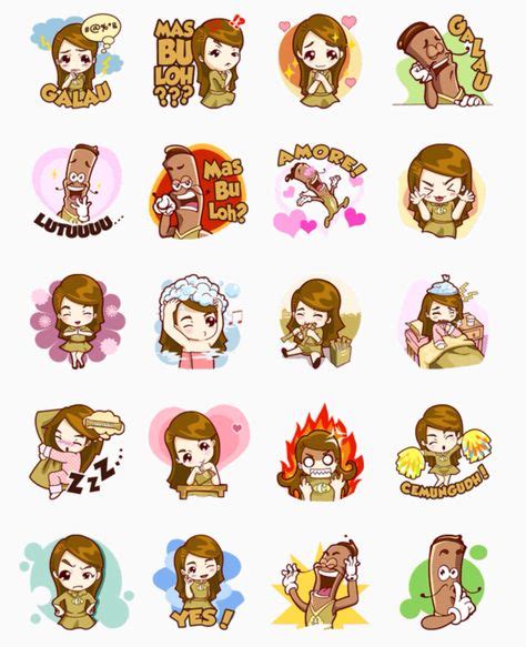 27 LINE app stickers ideas | sticker set, stickers, app